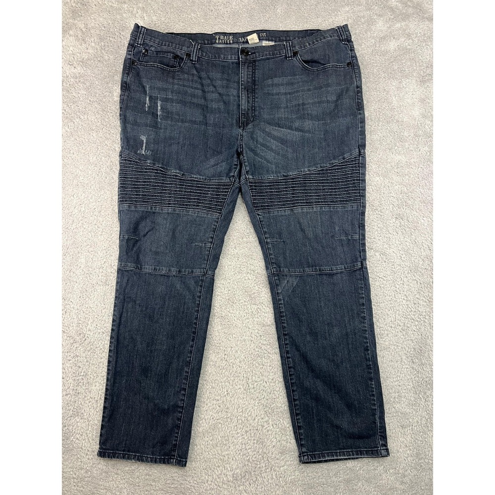 True Nation Jeans Mens 46x30 (Tag 48x32) Blue Tapered Fit Denim